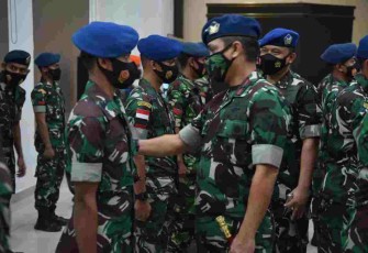 Danlanud Supadio Pimpin Acara Kenaikan Pangkat Periode 1 April Tahun 2022