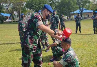 Danlanud Mus Pimpin Apel Khusus Kenaikan Pangkat dan Pelepasan Purna Tugas