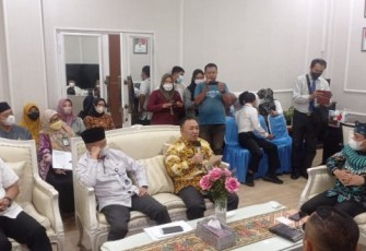 Kunjungan TPPS Kota Bengkulu ke Wakil Walikota Bengkulu Dedy Wahyudi di ruang kerjanya, Kamis, 7 April 2022