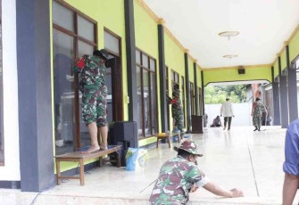Kodim 0806/Trenggalek Laksanakan Kegiatan Gerakan Karya Bakti Seribu Masjid