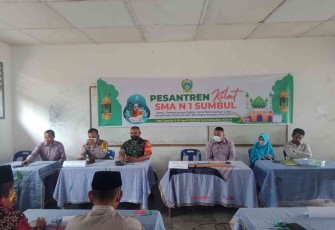 Narasumber Pesantren Kilat, Babinsa Koramil 01/Sbl Sampaikan 3M 