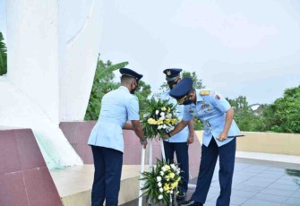 Lanud Supadio Ziarah di TMP Dharma Patria Jaya, Wujud Penghormatan Jasa Pahlawan