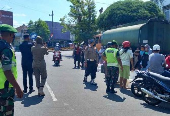 Kodim 0808/Blitar Gelar Patroli Gabungan, Guna Maksimalkan Penerapan PPKM