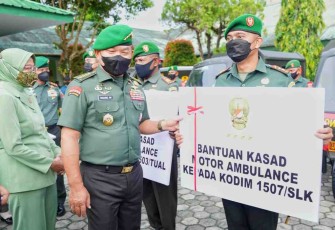 Tingkatkan Layanan Kesehatan, Kasad Bantu Lima Unit Motor Ambulans