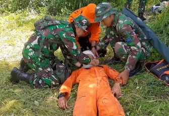 Jalin Sinergitas, Lanudal Kupang Latihan Bersama dengan SAR Kota Kupang