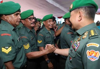 Kunjungi Kompi A Yonif Raider 900/SBW, Kasad Temui Mantan Anak Buah