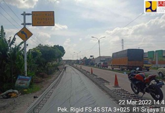 Menteri PUPR Tinjau Preservasi Jalan Lintas Timur Sumatera, Jalur Mudik Palembang - Jambi