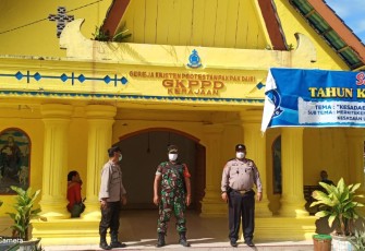 Ibadah Gereja, Babinsa Negara Imbau Patuhi Prokes