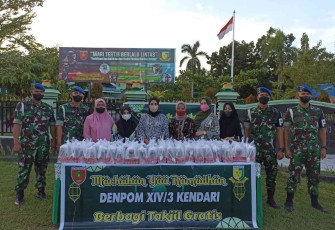 Denpom XIV/Kendari Berbagi Berkah Ramadhan 