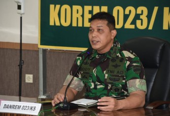 Danrem 023/KS Vicon Bersama Dansat Jajaran