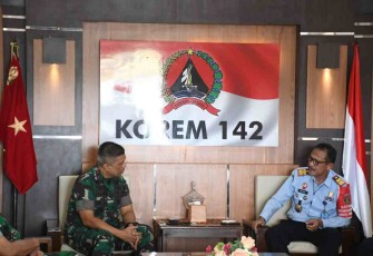 Kakanwil Kemenkumham Sulbar Kunjungi Korem 142/Tatag