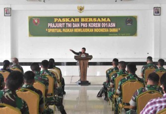 Perayaan Paskah berlangsung khidmat di Korem 091/ASN