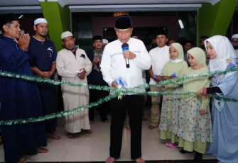 Danrem 091/ASN resmikan fasilitas wudhu di masjid As Salam. Kamis (21/4/2022)