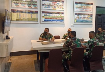 Rakor kesiapan Liga Santri bersama Aster Kasad secara virtual. Senin (25/4/2022) 