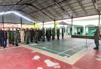 Dandim 1015/Sampit ingat prajuritnya untuk selalu menjaga kesehatan dan keamanan dalam masa cuti lebaran. Selasa (26/4/2022)