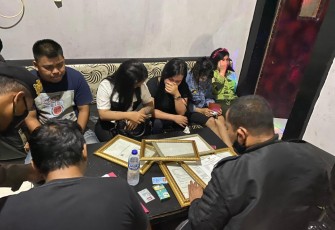 Pasca polisi razia di salah satu tempat hiburan di Mukomuko.