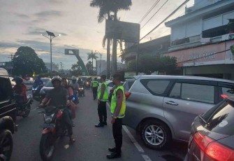 Patroli kamtibmas Polrestabes Medan. Rabu (04/5/2022)