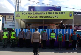Siaga pos pam ops ketupat wilayah kodim Tulungagung. Rabu (04/05/2022)