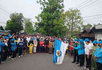 Gerak jalan sehat KNPI Kotawaringin timur. Minggu (08/05/2022)