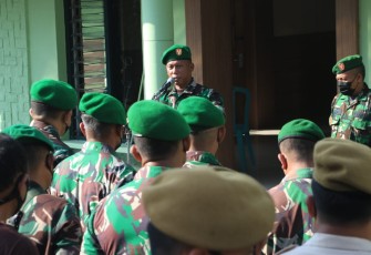 Apel bersama Kodim Blitar setelah cuti lebaran 