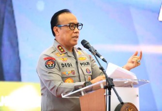 Kadivhumas Polri saat memberikan keterangan lalu lintas mudik berjalan lancar di Jakarta. Senin (09/05/2022)