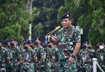 Wakasal saat pimpin apel khusus di Mabesal. Senin (09/05/2022)