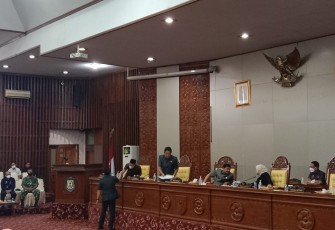 Rapat paripurna DPRD Provinsi Bengkulu, Selasa (10/5/2022)