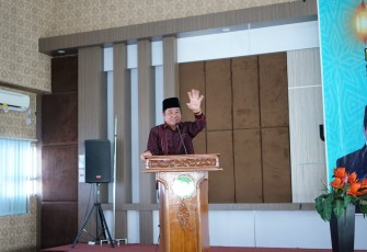 Wagub Bengkulu, Rosjonsyah, saat menyampaikan sambutan, Senin (9/5/2022)