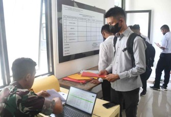 Validasi administrasi calon Komcad. Selasa (10/05/2022)
