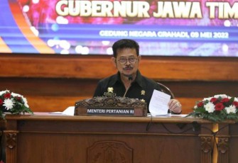 Mentan RI saat kunjungan kerja di provinsi Jawa timur. Selasa (10/05/2022)