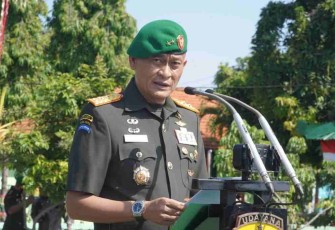 Pangdam saat membuka Dikmata TNI AD di Rindam IX Udayana. Rabu (11/05/2022)