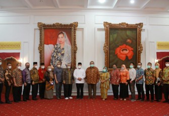 Foto bersama Gubernur Bengkulu, usai menerima audiensi Wakil Direktur Medik RSJPD Harapan Kita, Jumat (13/5/2022)