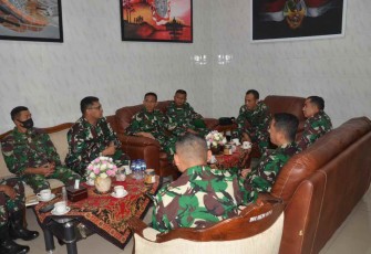 Evaluasi rutin Danrem  tentang kegiatan Korem 073/Mkt