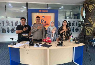 Dialog interaktif polisi menyapa di Dari Jayapura. Kamis (19/05/2022)