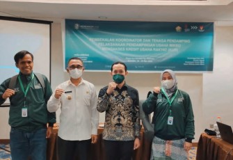 Bimtek pembekalan tenaga pendamping KUR di Kendari. Rabu (18/05/2022)