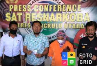 Konferensi pers Polres BU, Jumat (20/5/2022)