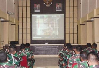 Pengaran Kasad di Korem 081/DSJ melalui vidcon