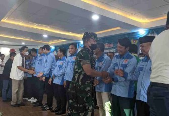 Dandim berikan ucapan selamat pengurus baru KONI Balangan