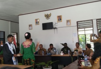 Pelantikan aparat desa Pegagan Julu VI