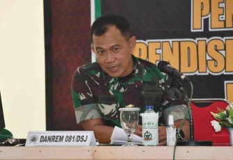 Pengarahan Danrem 081/DSJ di Kodim 0802/Ponorogo 