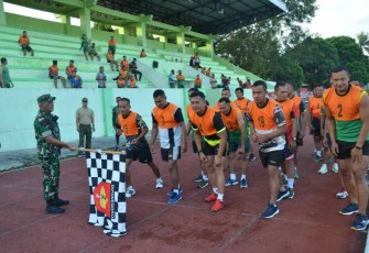 Garjas periodik anggota Korem 073/Mkt di stadion  Kridanggo Salatiga