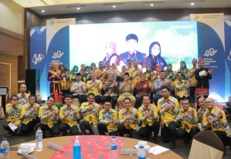 Foto bersama usai rapat teknis daerah Long Form Sensus Penduduk 2020, Selasa (24/05/2022).