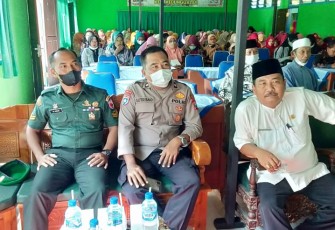 Sertu M Imron saat menghadiri halalbihalal 