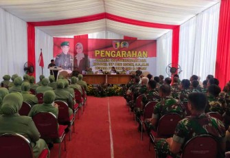 Pengarahan Danrem 081/DSJ di Kodim 0801/Pacitan