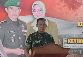 Danrem saat memberikan arahan di Kodim 0806/Trenggalek 