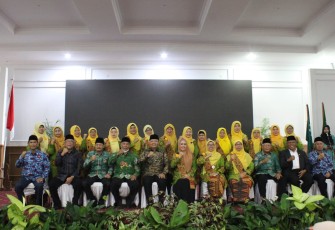 Acara tasyakuran milad ke-105 Aisyiyah, di Gedung Daerah Balai Raya Semarak Bengkulu, Sabtu (28/5/2022).