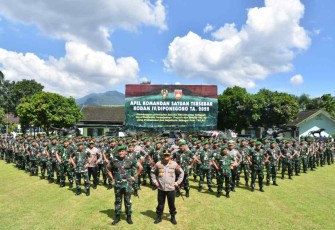 Pangdam IV/Diponegoro bersama Kapolda Jateng dalam Apel Dansat Kodam IV/Dip