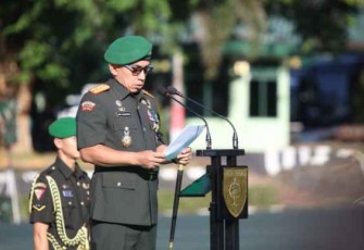 Pangdam XIV/Hasanuddin pimpin upacara HUT ke 65 Kodam XIV/Hasanuddin