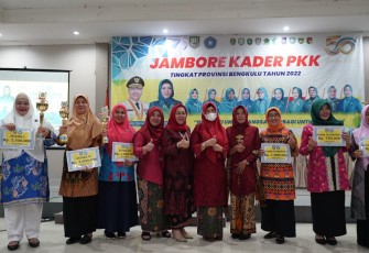 Penutupan kegiatan Jambore kader PKK tingkat Provinsi Bengkulu.
