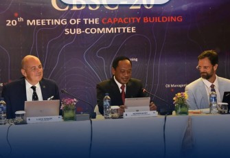 Danpushidrosal saat membuka pertemuan CBSC ke-20 di Bali